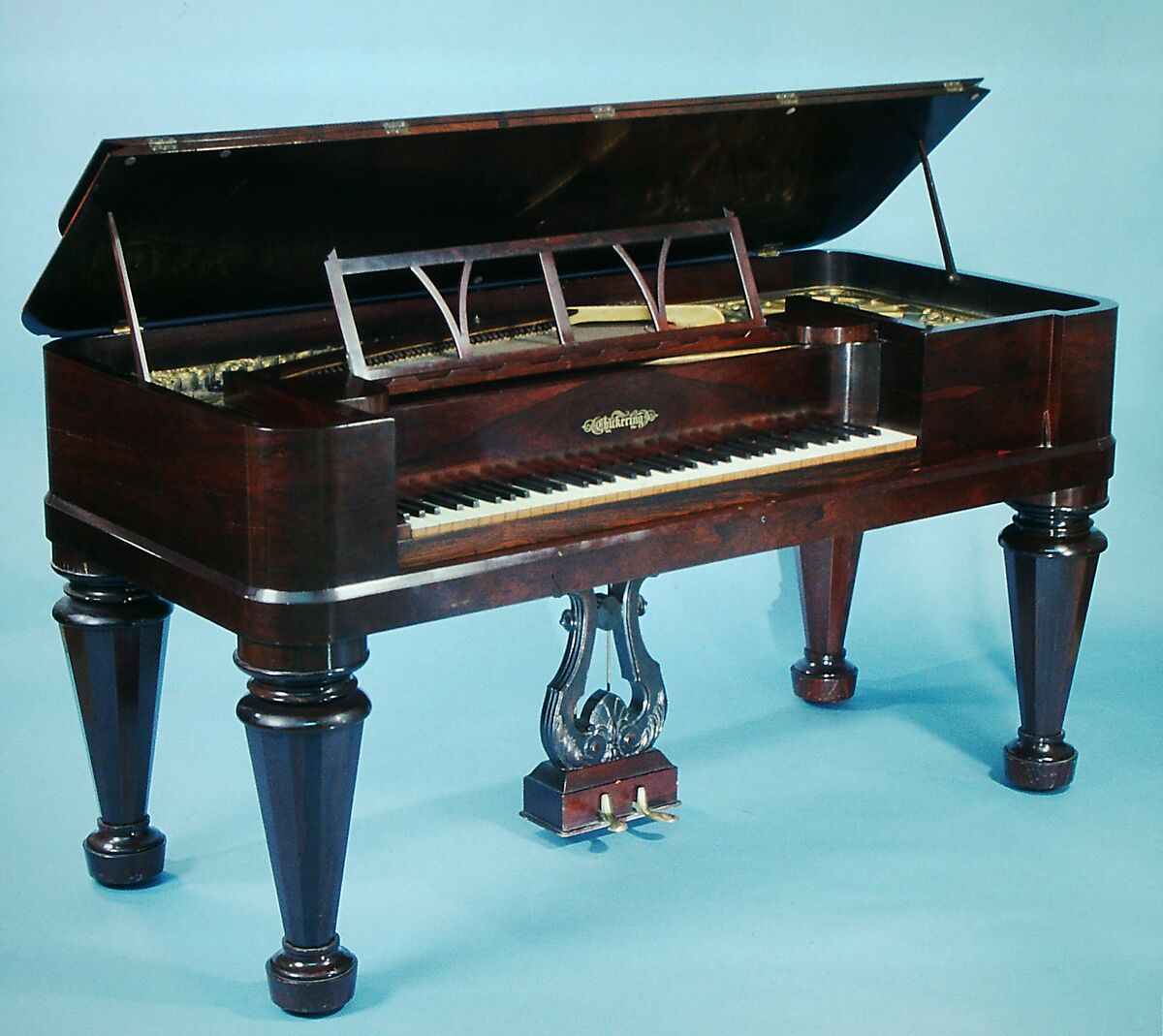 Square Piano, Jonas Chickering (American, Mason Village, New Hampshire 1798–1853 Boston), Wood, various materials, American