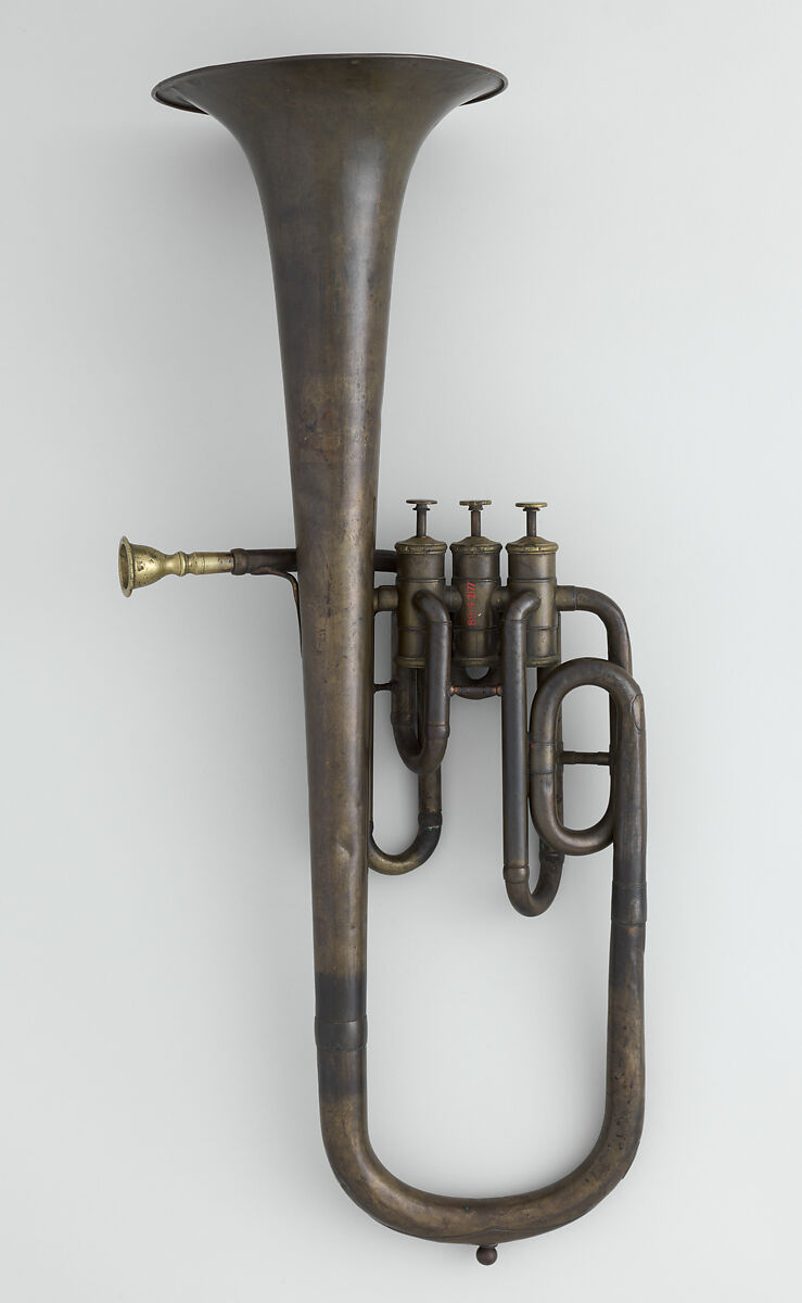 Alto Saxhorn in E-flat, Brass, nickel-silver, possibly French