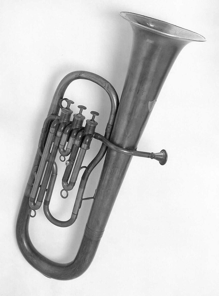 Baritone Saxhorn in B-flat, M. Slater, Brass, nickel-silver, American 