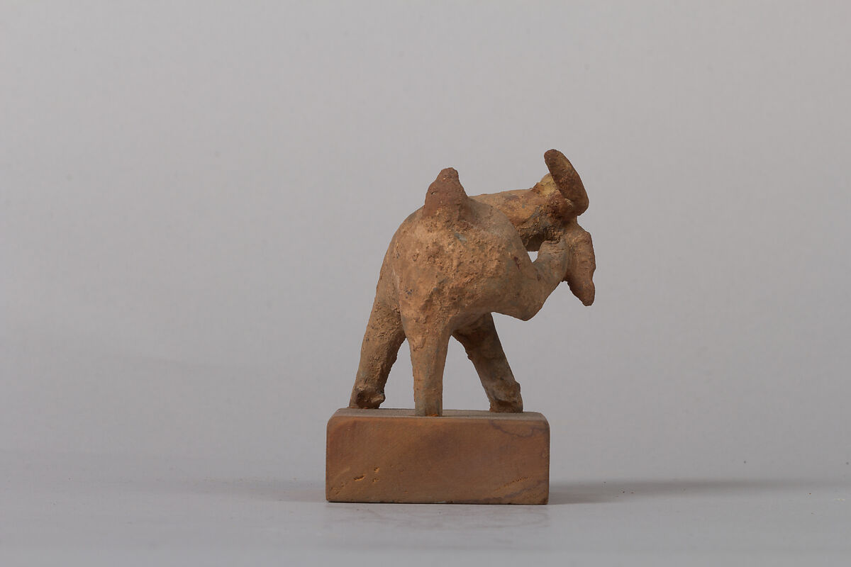 Goat (one of a pair), Earthenware, China