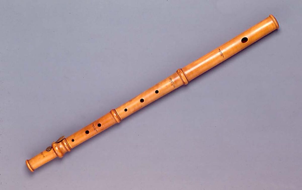 Transverse Flute in F, William A. Pond &amp; Company (American, New York), boxwood, brass, American 