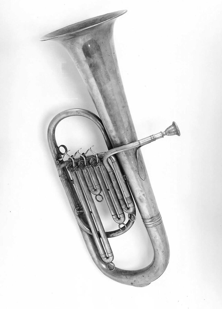 Tenor Saxhorn in B-flat, Brass, possibly American 
