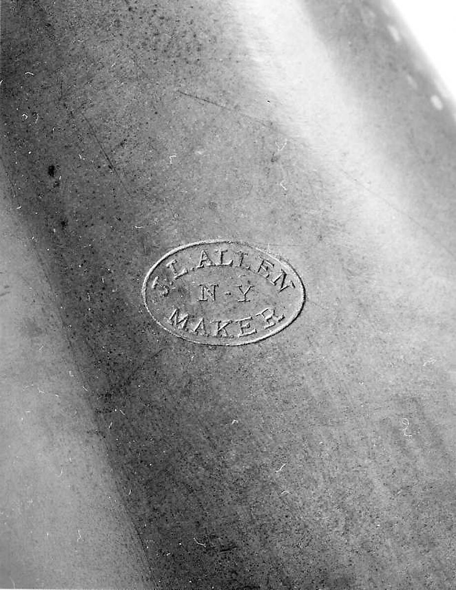 French Horn in F, J. L. Allen?, Brass, nickel-silver, American or German