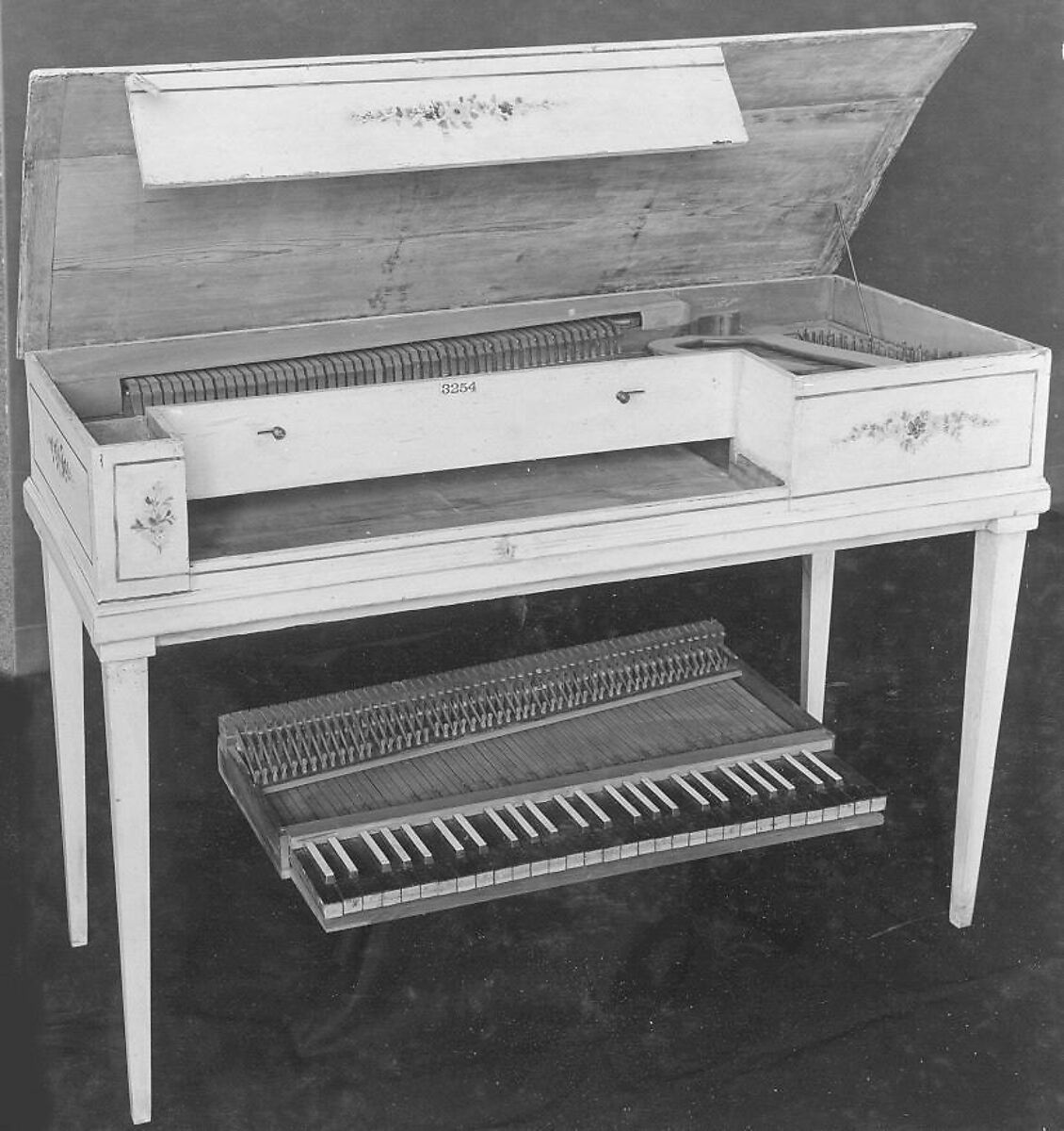 Square Piano, Wood, bone, iron, German