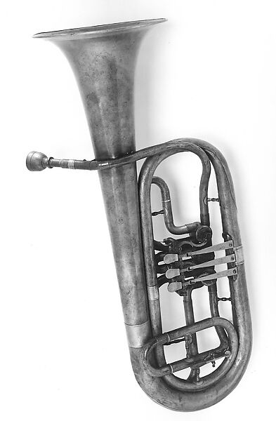 Baritone Horn in B-flat, Brass, nickel-silver, American or German 