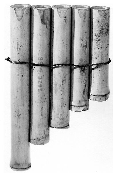 Panpipes, Cane or bamboo, copper, American 
