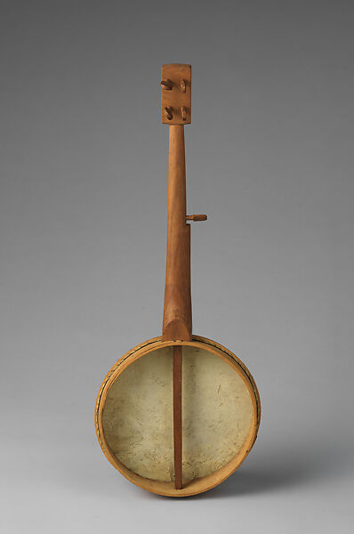 Banjo, Wood, goatskin, American