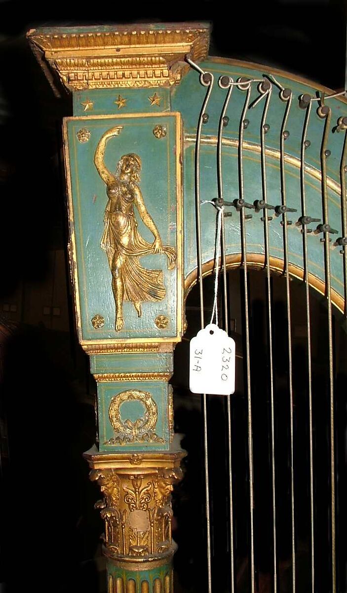 Pedal Harp, Henri Naderman (French, Paris ca. 1780–after 1835 Paris), Wood, various materials, French