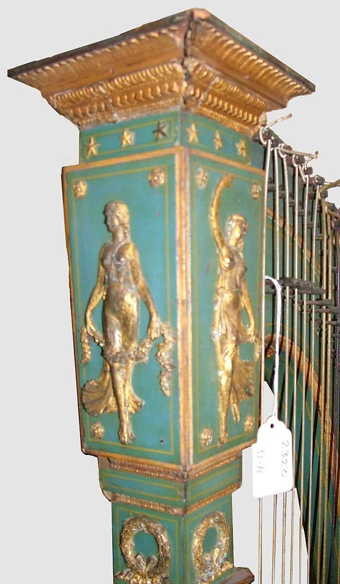 Pedal Harp, Henri Naderman (French, Paris ca. 1780–after 1835 Paris), Wood, various materials, French