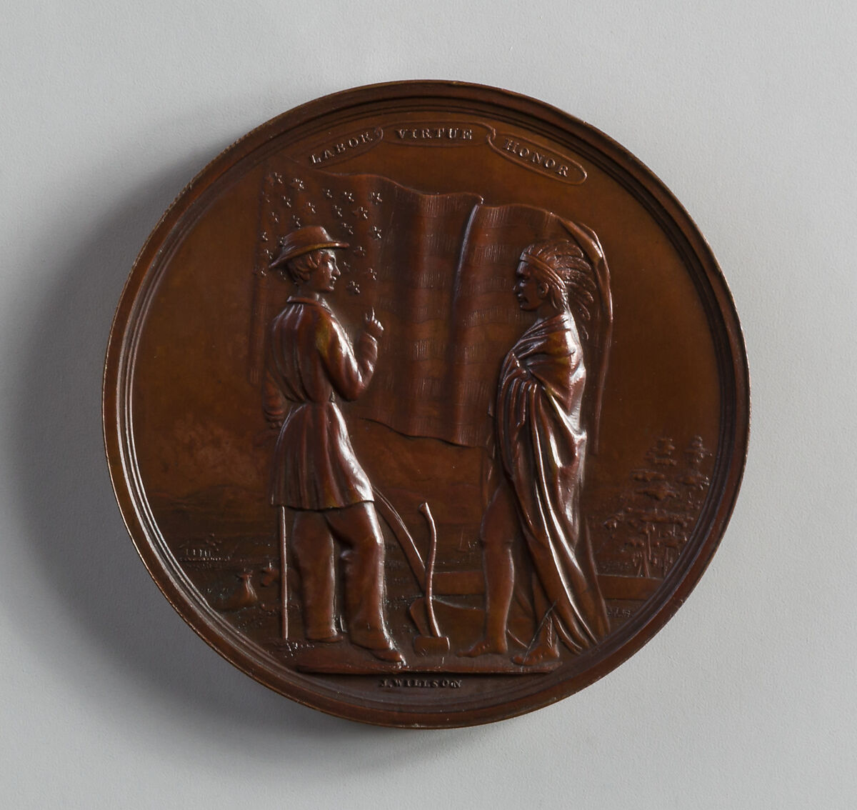 Medal of Millard Fillmore, Salathiel Ellis (1803–1879), Bronze, American