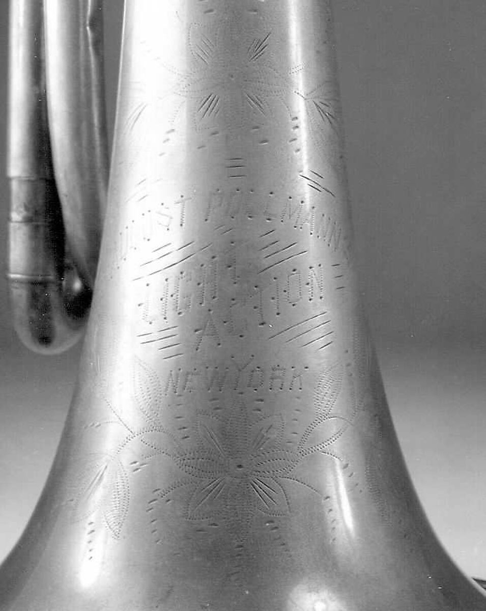 Alto valve trombone in E-flat, August Pollmann, Brass, nickel, silver, American