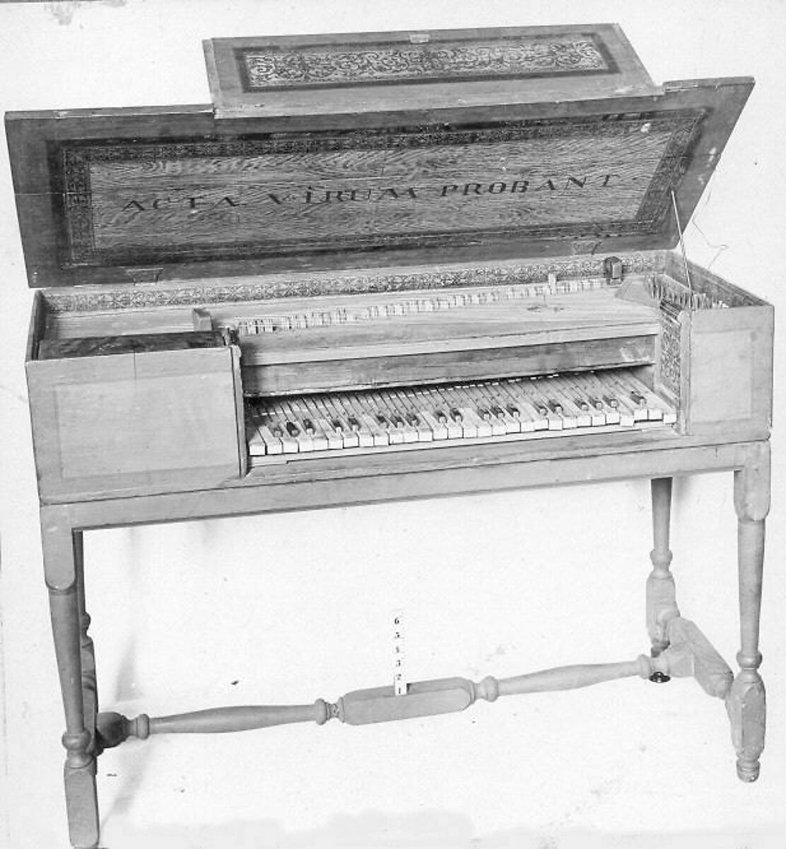 Virginal, C Ruckers, Wood, bone, quill, European