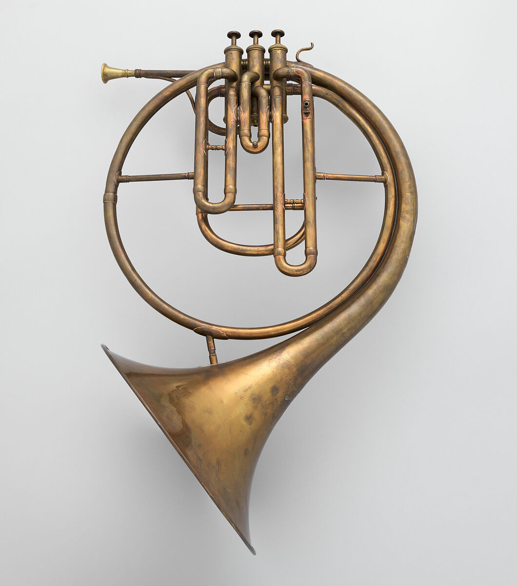 French Horn, Gautrot Brevete, Brass, French 