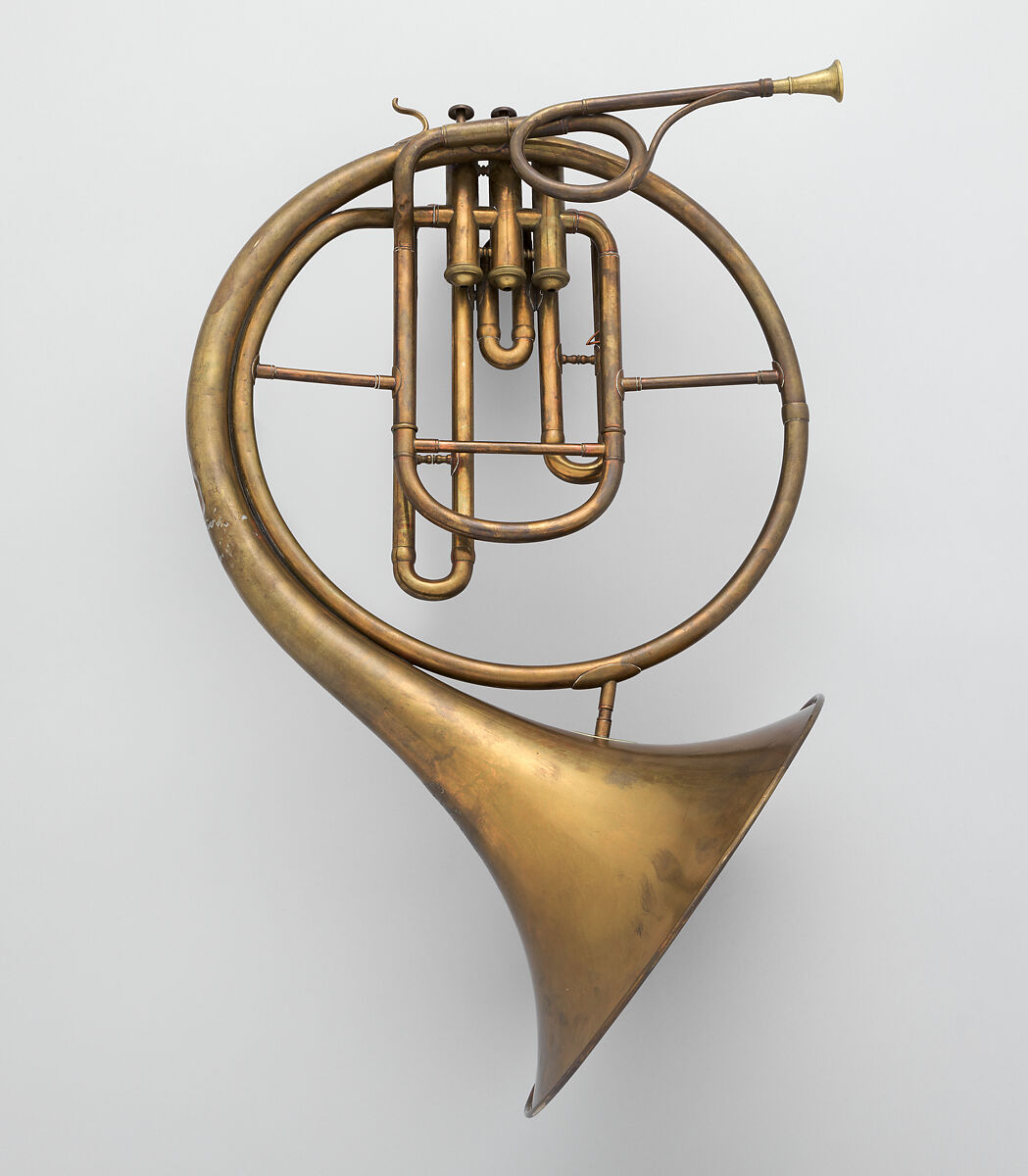 French Horn, Gautrot Brevete, Brass, French