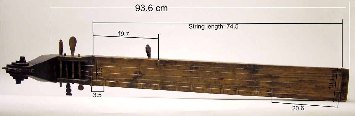 Langeleik, Wood, metal, Norwegian