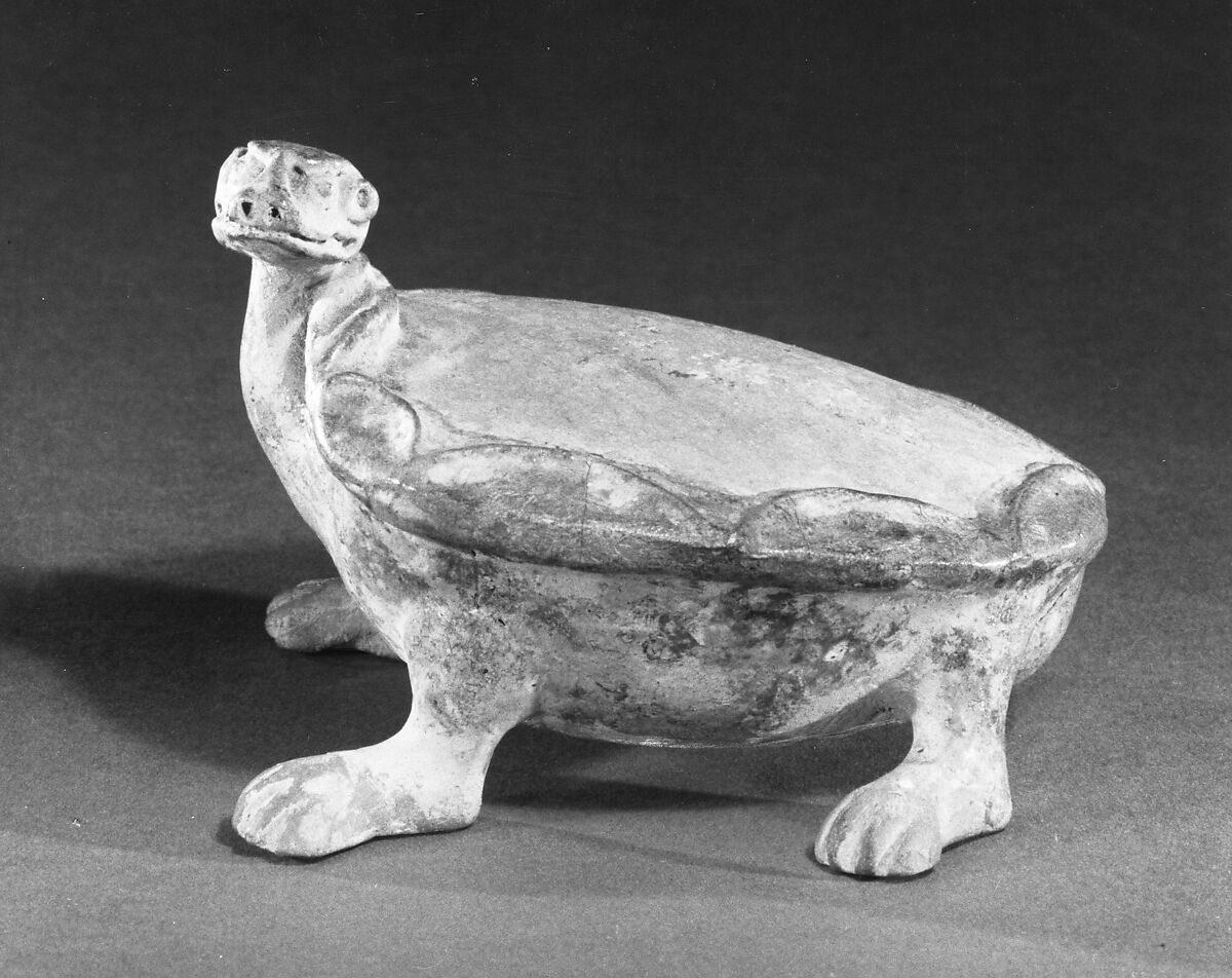 Tortoise, Earthenware with green lead glaze, China 