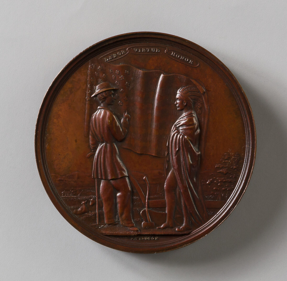 Medal of Franklin Pierce, Salathiel Ellis (1803–1879), Bronze, American