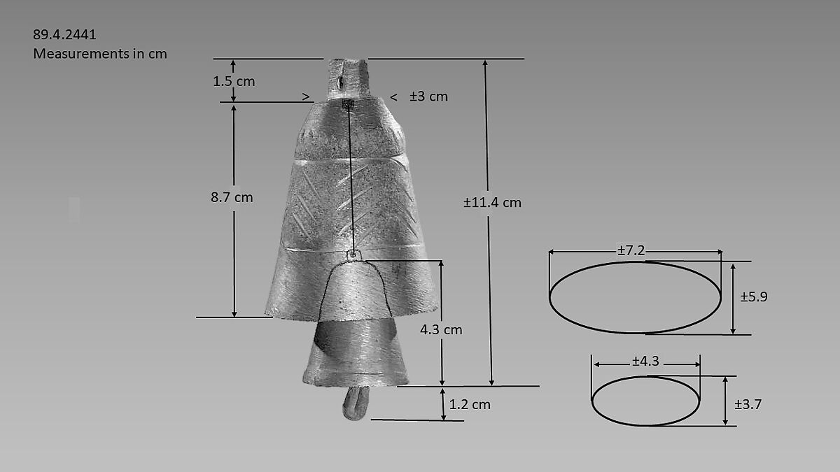 Zanguleh (zangula), Metal, Iranian (Persian)