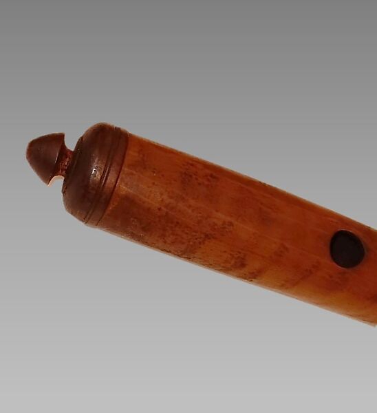 Transverse Flute, Wood, metal, probably Iranian