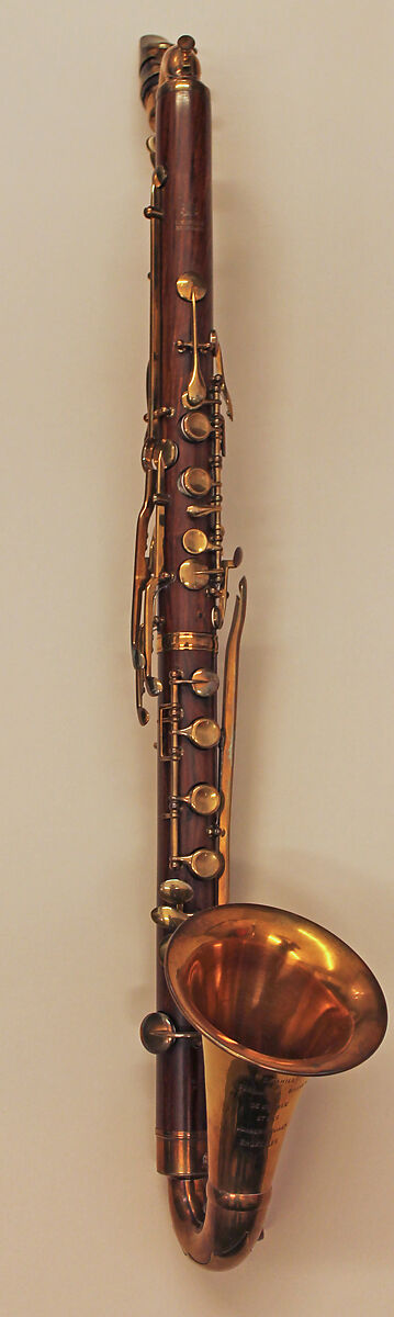 Alto Clarinet in E-flat, Charles Mahillon (Belgian, Brussels 1813–1887 Brussels), Cocuswood, brass, Belgian 