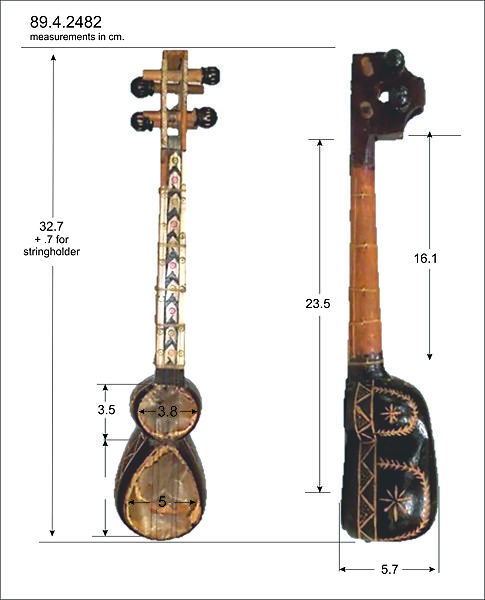 Tar, Wood, strings, Iranian (Persian)