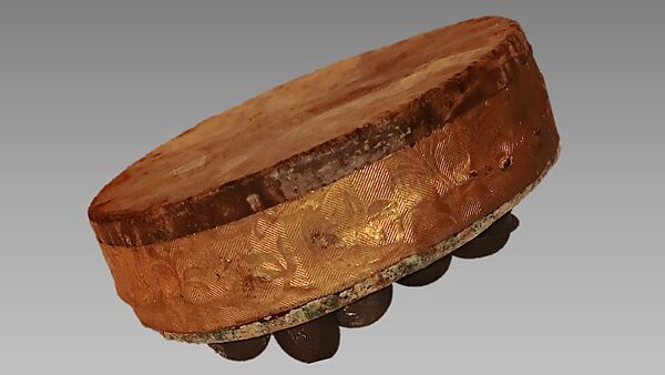 Daira, wood, hide, metal, foil, Iranian (Persian)