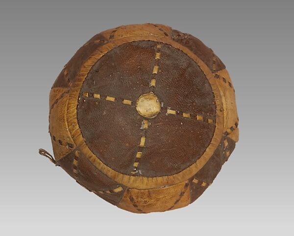 Ball Rattle, Leather, various, Native American (Northwest Coast)