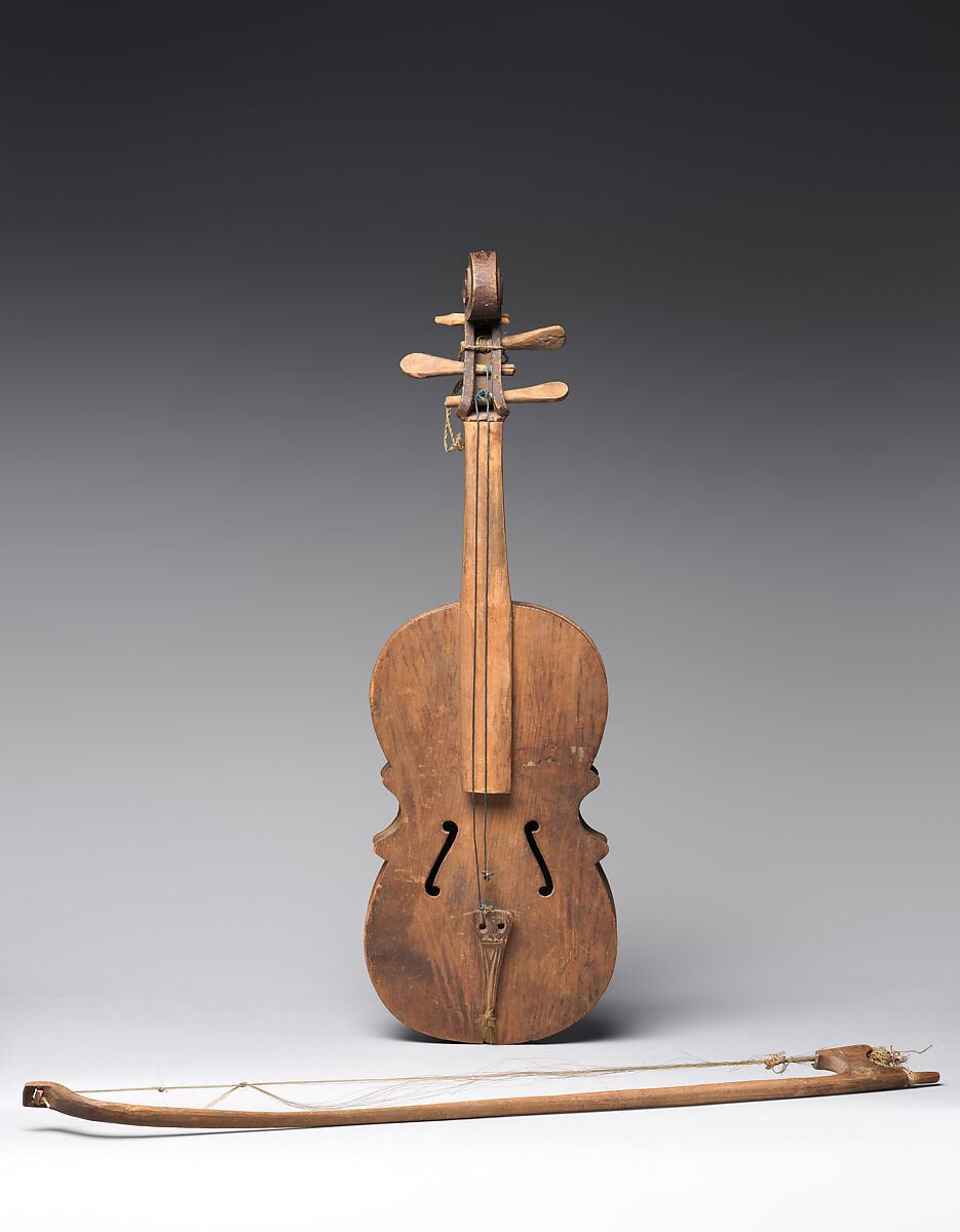 Violin, Chukchee People, Pinewood, Russian (Siberia) 