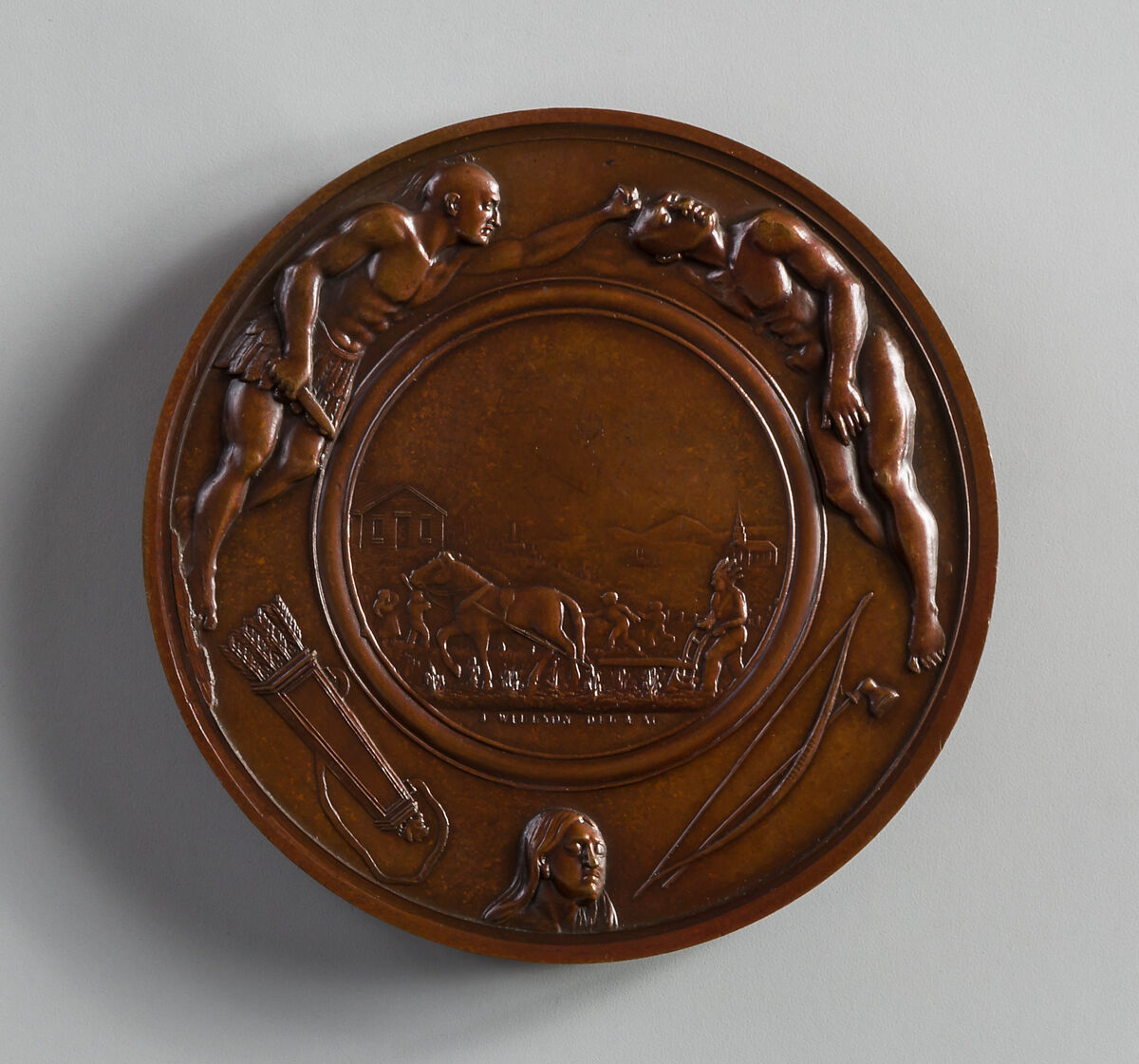 Medal of James Buchanan, Salathiel Ellis (1803–1879), Bronze, American