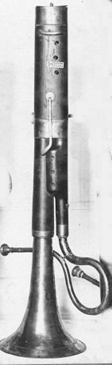 "Russian Bassoon" (Bass Horn), wood, brass, probably French