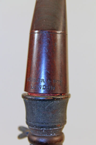 Clarinet in C (?), Köhler &amp; Son, rosewood, brass, British