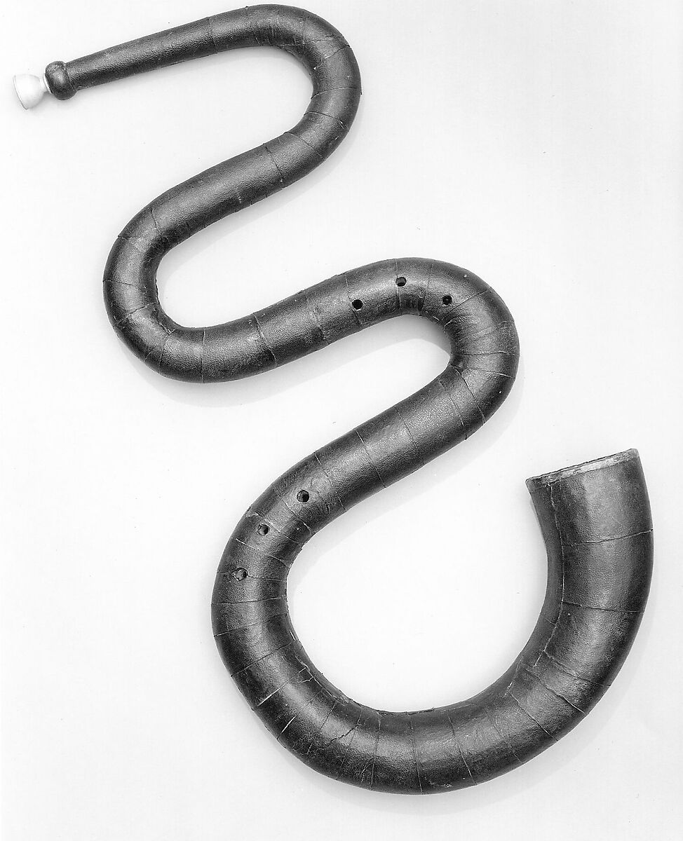 Serpent, Wood, leather, possibly Italian