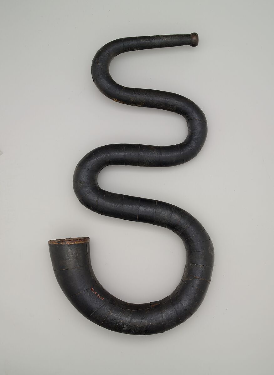 Serpent, Wood, leather, possibly Italian