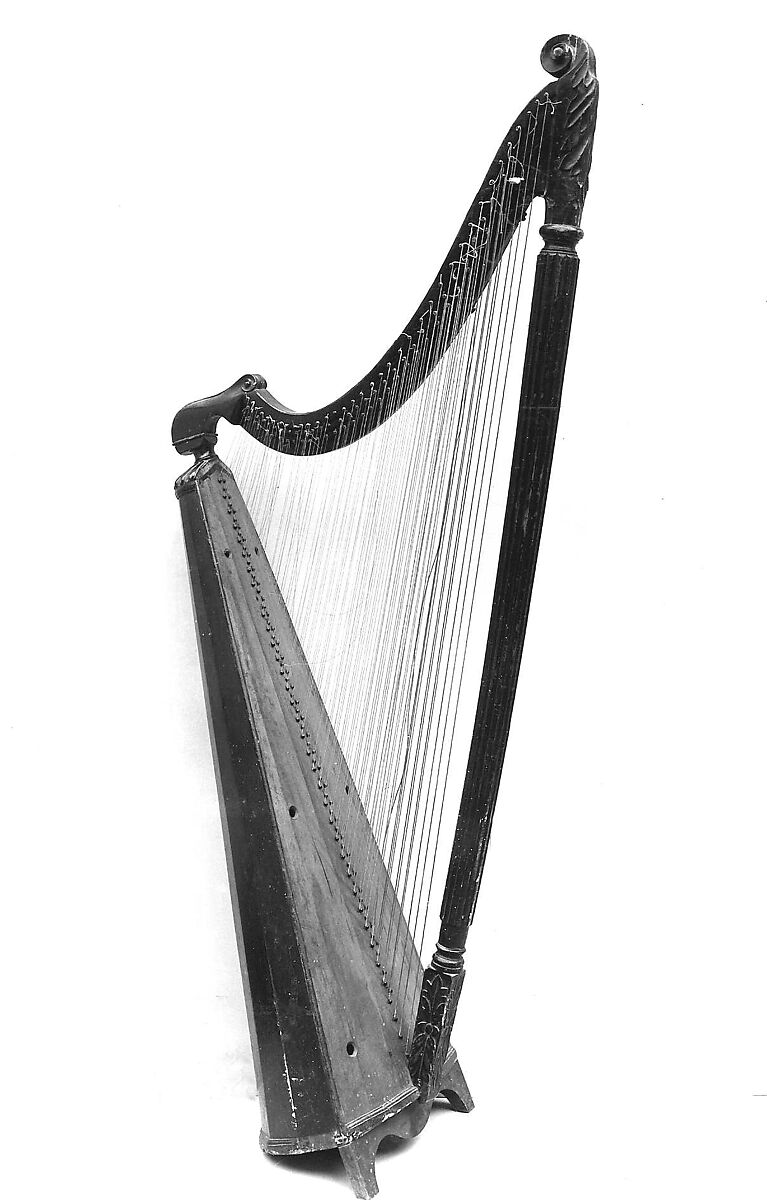 Welsh Triple Harp, Wood, various materials, British (Welsh) 