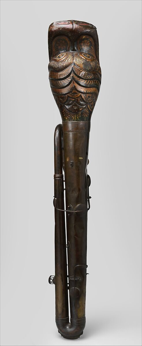 Bass Ophicleide in B-flat, Brass, European