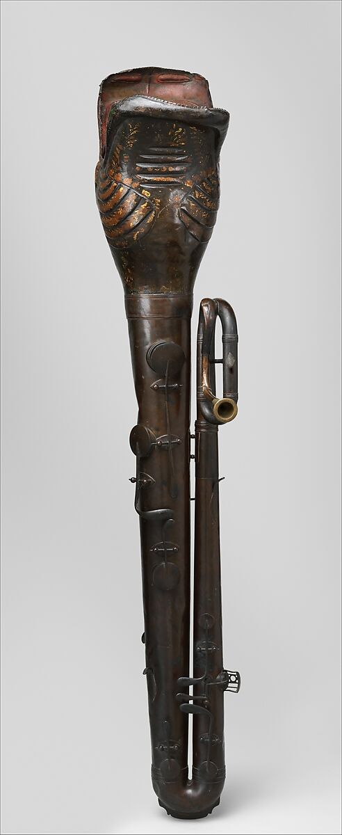 Bass Ophicleide in B-flat, Brass, European