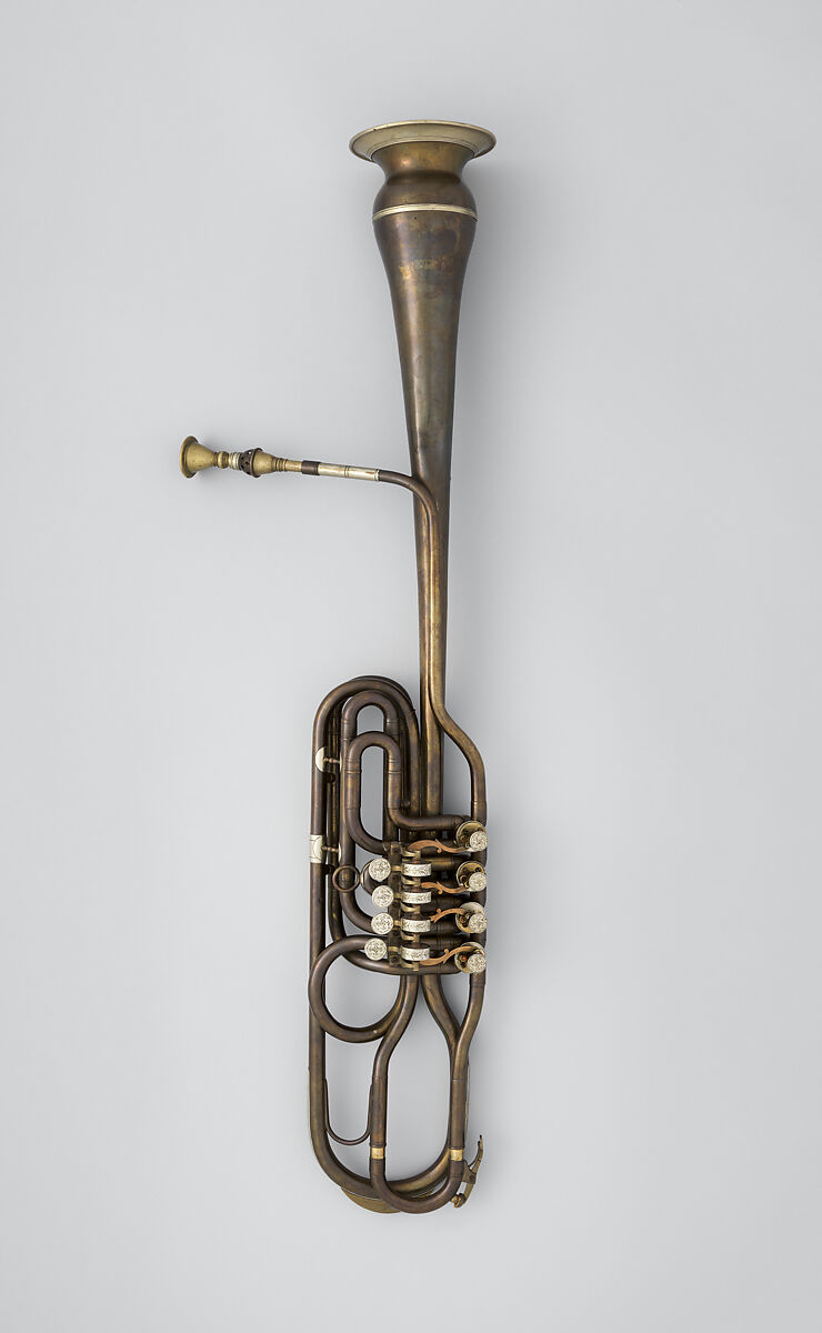 Clavicorno fagotto (brass bassoon) in B-flat, Italian