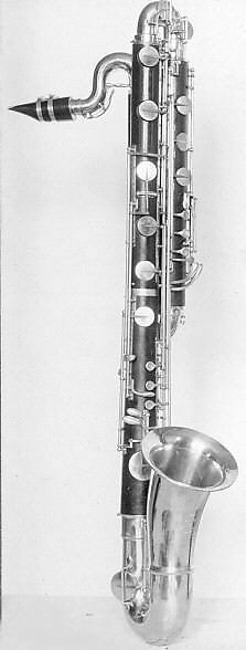 Contrabass Clarinet in B-flat, Besson &amp; Co., maple, nickel-silver, cocus, reed, British 
