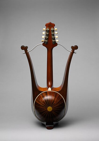 Mandolira, Nicòla Turturro (American, Bitonto, Italy 1872–1953 New York), Spruce, mahogany, rosewood, tortoiseshell, metal, various materials, American