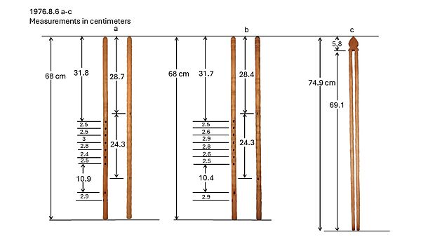 Kavals with holder, Veljko Janevic, Wood (Ash?), Eastern European (Macedonian)