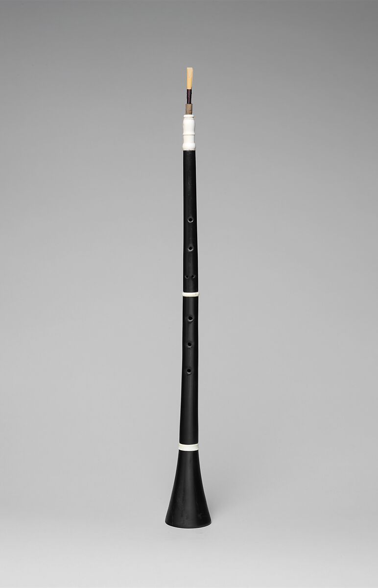 Oboe in D, Ebony, ivory, possibly Austrian 