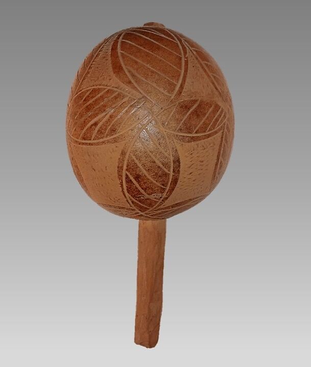 Rattle, Wood, Native American (Puerto Rican) 