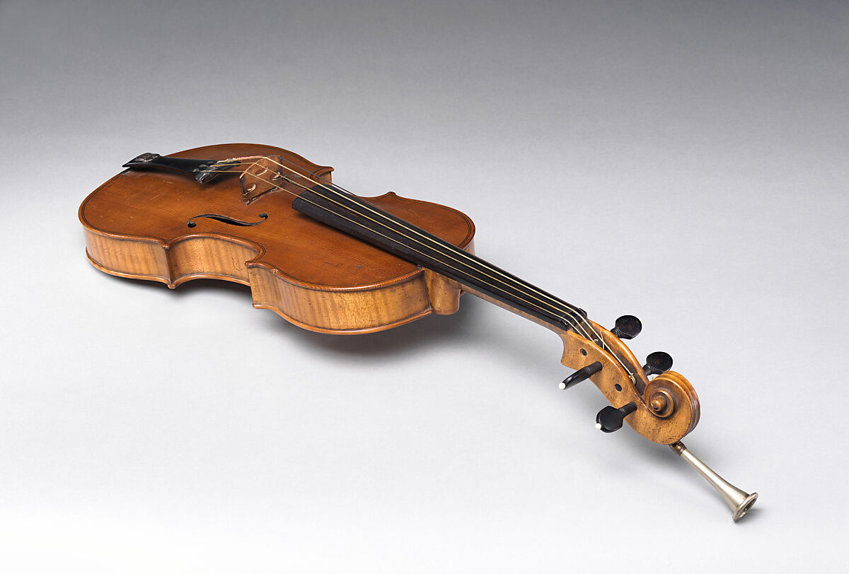 Violin Horn, Wood, brass, various materials, French