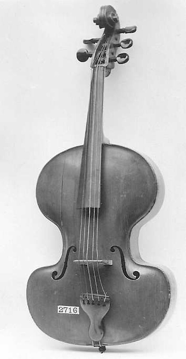 Viola Pomposa, Josef Klee (German, active Leitmertz, Bohemia 1856–1893), Wood, Bohemian