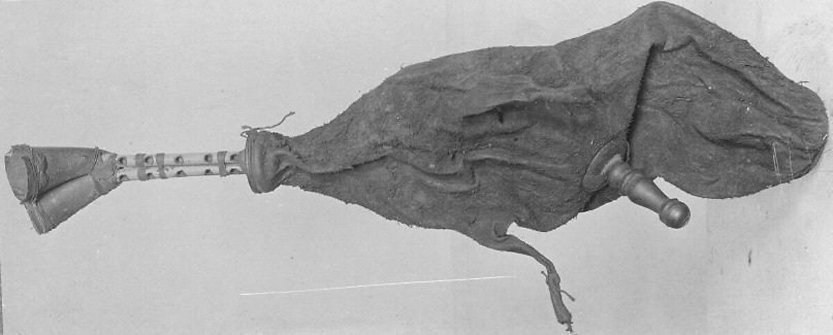 Zuqqara, Cane, wood, goatskin, leather, Egyptian