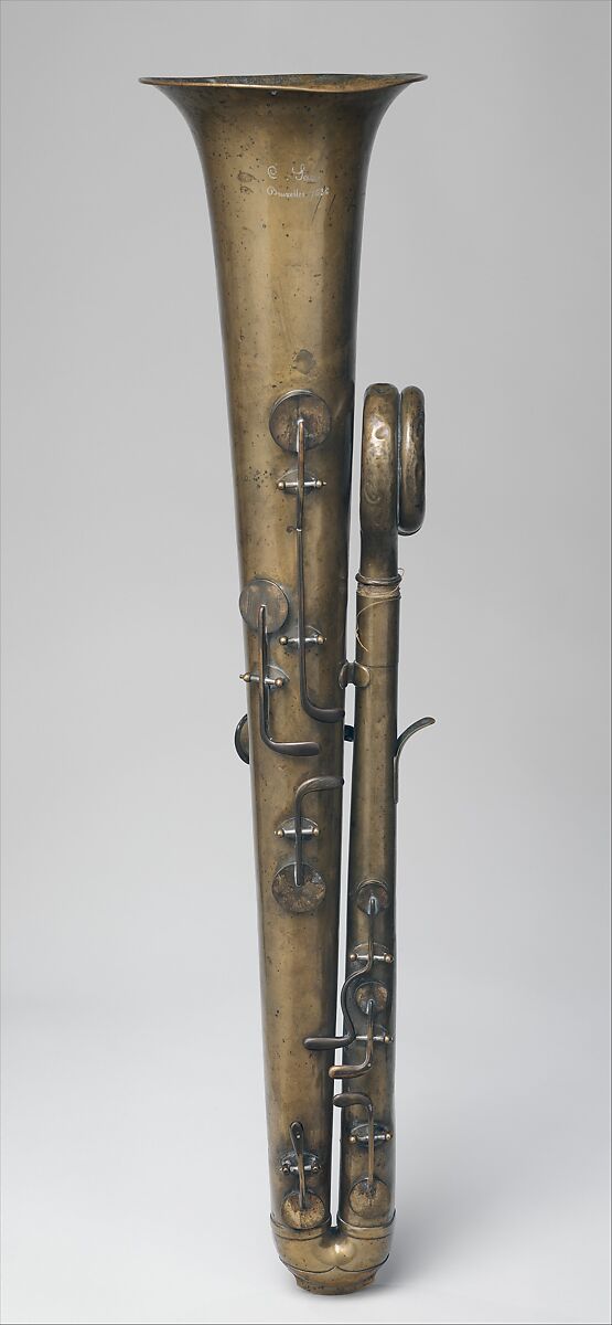 Tenor (Alto) Ophicleide in E-flat, Attributed to Charles Joseph Sax (Belgian, Dinant, Belgium 1790–1865 Paris), Brass, Belgian 