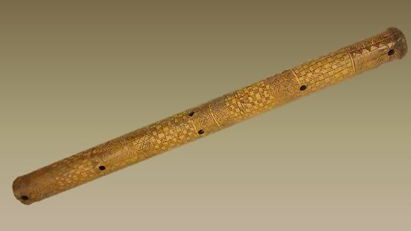 Dulali (nose Flute), Bamboo, Malaysian (Semang?) 