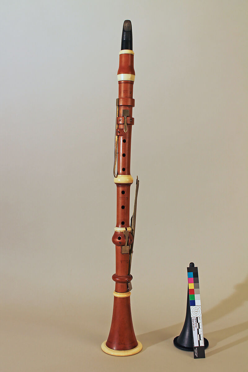 Clarinet, Valentine Metzler (German, Bingen am Rhein, d. 1833, London), Boxwood, ivory, British
