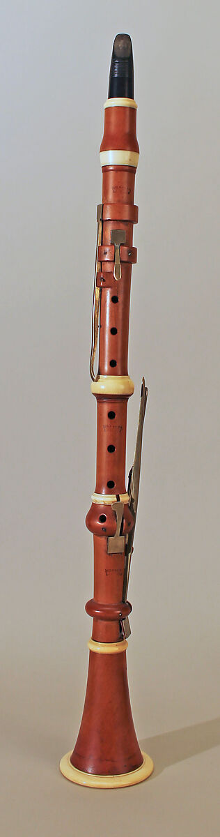 Clarinet, Valentine Metzler (German, Bingen am Rhein, d. 1833, London), Boxwood, ivory, British 