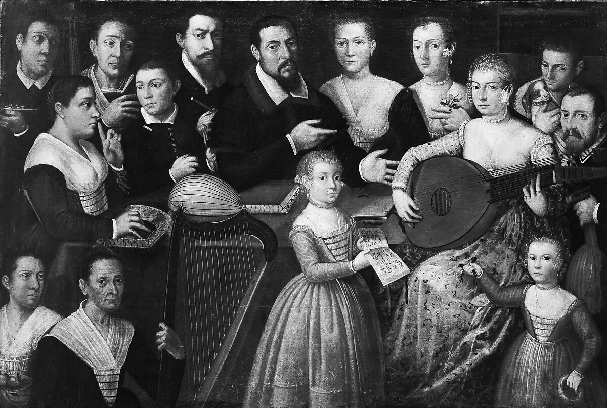 Portrait of a Family, Girolamo Forni and assistant, Italian 